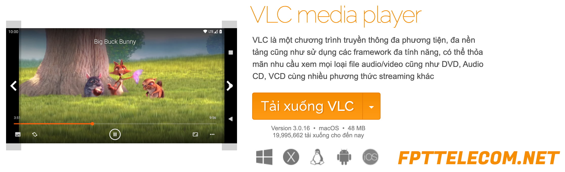 Tải xuống phần mềm VLC