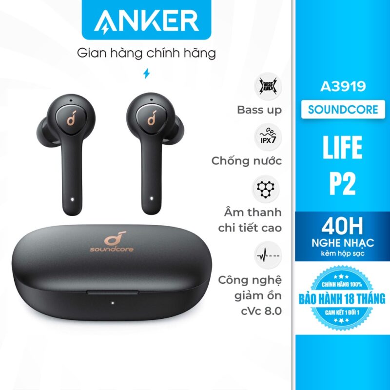 Tai nghe Anker TWS SoundCore Life P2 A3919