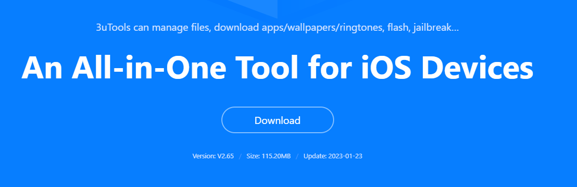  Bạn tải và cài đặt 3uTools 