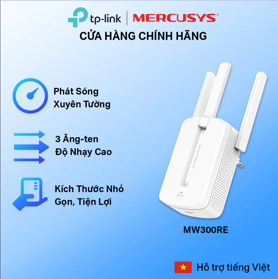 [Kích Sóng Mạnh] Bộ Mở Rộng Sóng Wifi TP-Link TL-WA850RE Tốc Độ 300Mbps - Chuẩn N, Xuyên Tường, Dùng Được Nhiều Thiết Bị