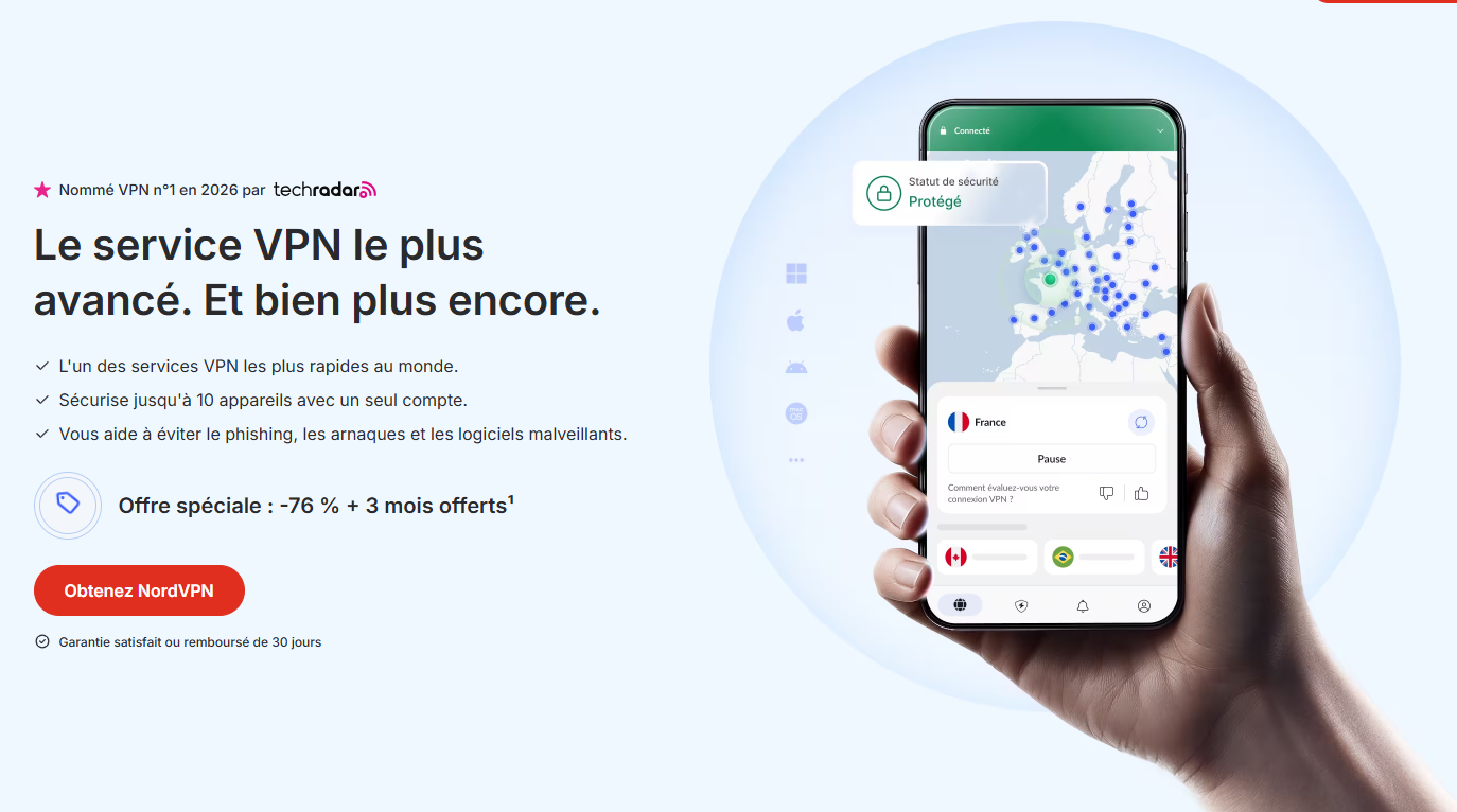NordVPN Phần mềm VPN uy tín, lớn, và luôn duy trì phong độ